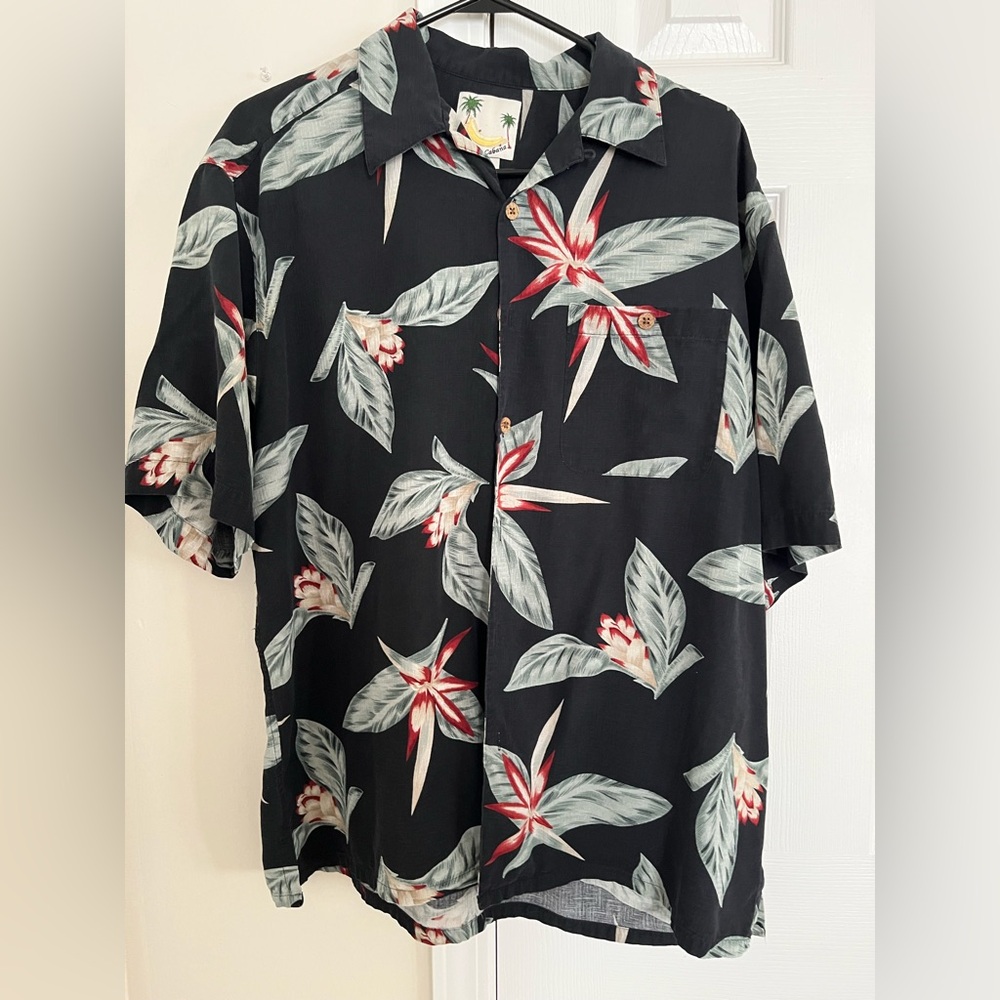 Men’s Banana Cabana silk short sleeve shirt